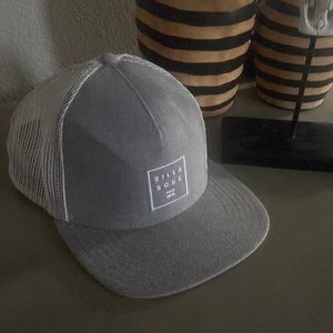 Gray Billabong trucker hat